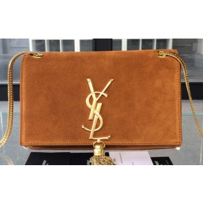 YSL Monogramme Cross-body Shoulder Bags Suede Leather 311218 Wheat VS06219