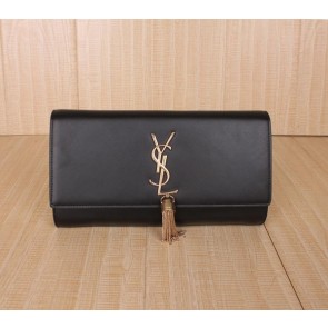 Yves Saint Laurent Classic Monogramme Tassel Clutch Bag Y234524 Black VS05352