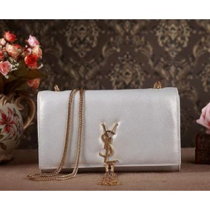 Yves Saint Laurent Small Monogramme Cross-body Shoulder Bag 5475 Silver VS06296