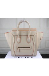 AAA Celine Luggage Mini Tote Bag Original Leather CT3308 OffWhite VS03400