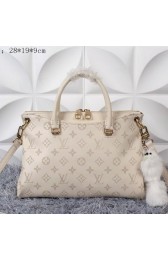 AAA Fake Louis Vuitton Litchi Leather Pallas Cerise Bag M40909 White VS07080
