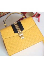 AAA Imitation Gucci Sylvie Yellow Gucci Signature Bag 431665 VS06681