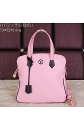 AAA Imitation Louis Vuitton Cruise 2015 Smooth Leather Tote Bag M41172 Pink VS00844