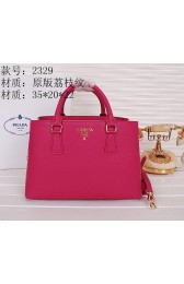 AAA Prada Original Grainy Calf Leather Tote Bag BN2329 Rosy VS01461