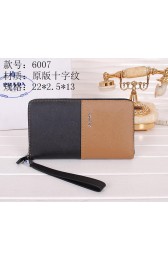 AAA Prada Original Saffiano Leather Clutch P6007 Wheat VS08300