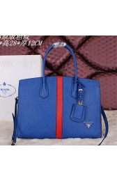 AAAAA Copy Prada Saffiano Cuir Leather Tote Bag BN2788 Blue VS01151