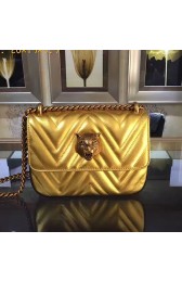 AAAAA Replica Gucci Broadway Chain Shoulder Bag Metallic Gold 432581 VS02740