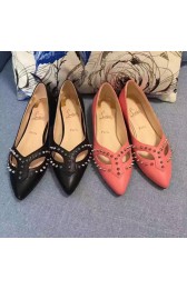 Best Christian Louboutin Sheepskin Pointed-toe Flat CL0218 VS07345