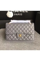 Best Classic Chanel Lambskin Flap Shoulder Bag Grey A01112 VS00884