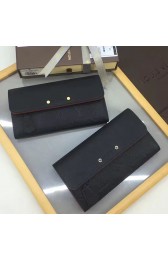 Best Louis Vuitton Embossed Calf Leather Pont-neuf Wallet Marine Rouge M61833 VS02772