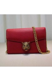 Best Replica Gucci Animalier Leather Chain Purse Red 414984 VS03115