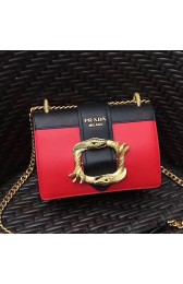 Best Replica Prada Original Calf Leather Cahier Bag Red 1BD066 VS01165