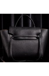 Celine Belt Bag Original Litchi Leather CL3345M Black VS00266