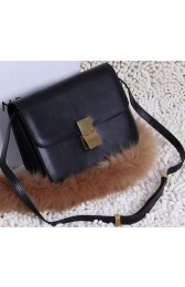 Celine Classic Box Small Flap Bag Calfskin C88007T Black VS07137