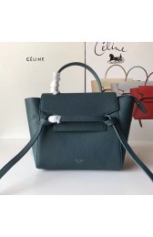 Celine Drummed Calfskin Belt Bag Light Green C010703 VS01968