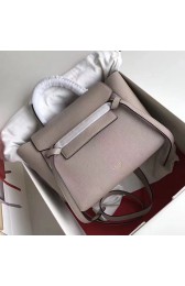 Celine Drummed Calfskin Belt Bag Light Grey C010703 VS06371