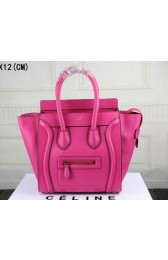 Celine Luggage Micro Boston Bag Original Leather CT33081 Rose VS01931