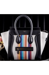 Celine Luggage Mini Tote Bag Original Canvas CLS3308 Rainbow VS02833