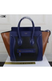Celine Luggage Mini Tote Bag Original Leather CLY33081L Royal VS00713