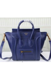 Celine Luggage Nano Bag Original Leather C3308S Royal VS02858