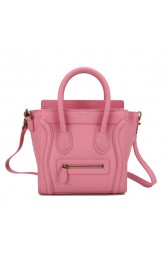 Celine Luggage Nano Bag Original Leather CL88029 Pink VS08367