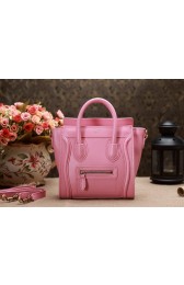 Celine Luggage Nano Boston Bag Original Leather 3309 Pink VS08464