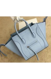 Celine Luggage Phantom Bag Original Leather 99012 Skyblue VS06497