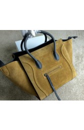 Celine Luggage Phantom Bags Nubuck Leather 99013 Wheat VS09792