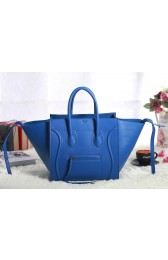 Celine Luggage Phantom Square Tote Bag 3341 in Blue VS08673