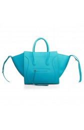 Celine Luggage Phantom Square Tote Bag 3341 in Blue VS09836