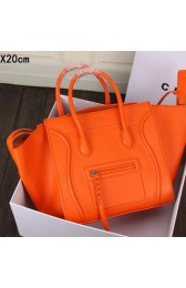 Celine Luggage Phantom Tote Bag Smooth Leather CT3341 Orange VS07816