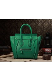 Celine Micro Luggage 3307 in Green Clemence Leather VS00908