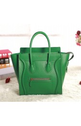 Celine Micro Luggage 3307 in Green Original Leather YD VS02564