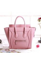 Celine Mini Luggage 3308 in Cherry Pink Original Leather VS08399