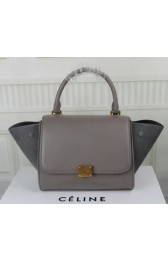 Celine MINI Trapeze Bag Suede Leather CT3345 Grey VS05466