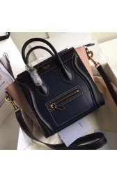 Celine Nano Luggage Denim Blue&Pink Original Leather CL112510 VS05318