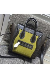 Celine Nano Luggage Original Leather Green CL180910 VS09875
