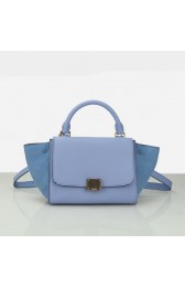 Celine Nano Trapeze Bag Grainy&Nubuck Leather C88038 SkyBlue VS02668