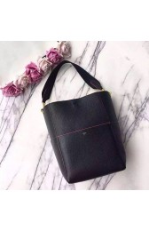 Celine Sangle Seau Bag in Togo Calfskin Black 240710 VS02121