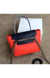 Celine Small Belt Bag Original Leather CLA98311S Orange&Black VS08805