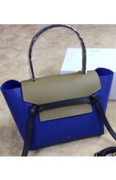 Celine Small Belt Bag Original Leather CLT98311S Blue&Khaki VS00434