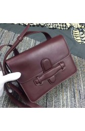 Celine Symmetrical Bag in Burgundy Calfskin C8803 VS03416