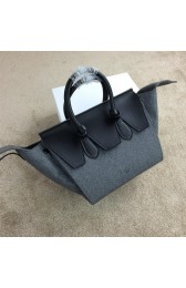 Celine Tie Nano Top Handle Bag Flannelette 98313 Grey VS03741