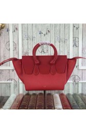 Celine Tie Nano Top Handle Bag Original Leather CT98313 Red VS00437