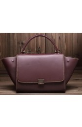 Celine Trapeze Bag Original Calfskin C3342 Burgundy VS05946