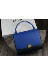 Celine Trapeze Bag Original Leather C3342 Blue&Royal&Grey VS03158