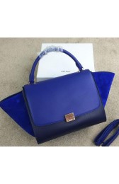 Celine Trapeze Bag Suede Leather CL008 Blue&Royal VS07829