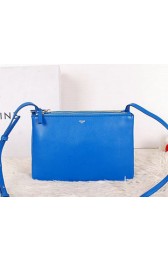 Celine Trio Calfskin Leather Shoulder Bag C27002 SkyBlue VS02766