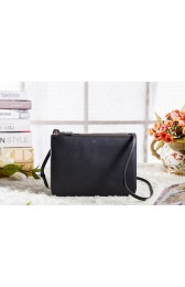 Celine Trio Crossbody Messenger Bag 3000 in Black Original Calfskin Leather VS09555