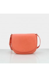 Celine Trotteur Handbag Natural Calfskin Leather 174053 Orange VS00044